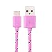 Produktbild Liqiqi 3M USB Typ C Kabel Nylon Geflochten Durable Ultra Charger Ladekabel für Samsung Galaxy Note 9/Note 8/S9/S8, HTC, Huawei, Sony, Android Smartphone Rose