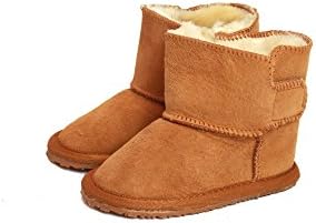Eastern Counties Leather Baby Frankie Rubber Sole Sheepskin Boots (XL) (Tan)