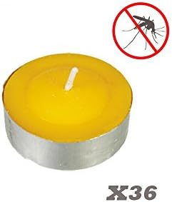 PACK OF 36 CANDLES LEMON ESSENTIAL OIL MOSQUITO REPELLENT
