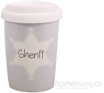 Mea Living Porcelain Coffee to Go Thermal Flask 250 ml Sheriff