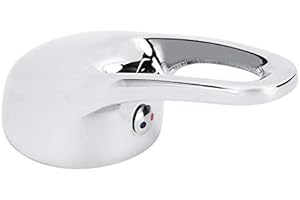 AUNMAS Faucet Lever Handle, 35mm Zinc Alloy Long Ultra Wide Basin Mixer Faucet Tap Handle Replacement for Kitchen Bathroom