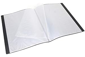 WAYTEX 931410 - Funda protectora para documentos (A4, 60 vistas, 30 fundas de poliuretano, color negro