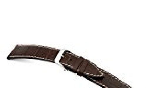 RIOS1931 Uhrenarmband Louisiana Crocodile Calf Rindleder Mokka Kontrastnaht Bandanstoss 19 mm RIOS1931 Uhrenarmband Louisiana Crocodile Calf Rindleder Mokka Kontrastnaht Bandanstoss 19 mm