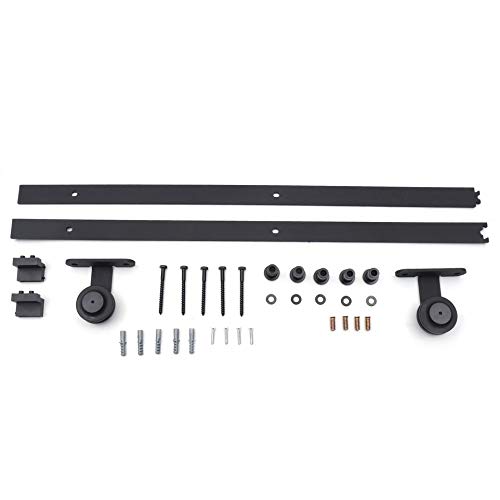 Preisvergleich Produktbild Newgreenca Rustikal Laufstrecke Tür Roller Holz Tür Gleitbahn Baumaterialien