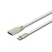 Produktbild Interesting Micro-USB-Kabel - 30CM 2.4A schnelle Micro-USB-Zink-Legierung Daten synchronisieren Kabel Ladekabel für Handy - weiß