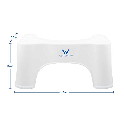 WEISSENSTEIN Medizinischer Toilettenhocker | Toiletten-Stuhl | Prävention gegen Darmerkrankungen und Infektionen | Hilft bei Verdauungsproblemen und Hämorriden - 3