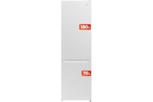 EVVO Combi No Frost Réfrigérateur 180 cm blanc F52, moteur Inverter, système de refroidissement Multi Air Flow, lumière LED intérieure, Smart ECO, Fast Cooling, efficacité énergétique E