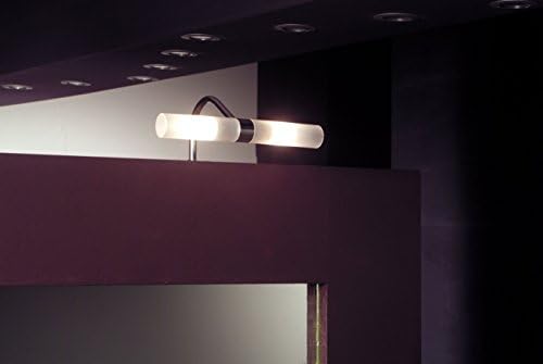 Ronin Furniture Fittings® Halogen Lights 36429/230 V Chrome for Screwing On for Mirror w/D/H 196/129/80/Overhang Light Do 050.2109