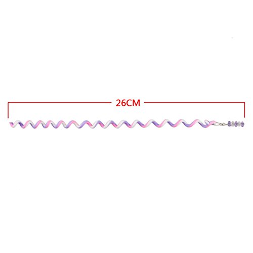 Sasairy Frauen Mädchen Packung mit 12 Stück bunte Haar Torsion Haar Verpackungs Zubehör - 3