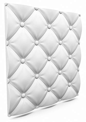 Nuovo Pannelli Decoartivi Interni da Muro 3D - Poster Muro 3D - Rivestimento Pareti 3D - Premium - Pillows - 600 x 600 mm (Pacco 8 pz / 2,88 mq)