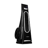 POTENCIA TOTAL: El ventilador de torre Blown Away de oneConcept es un silencioso dispositivo que genera solo 65 dB en su nivel de máxima potencia, creando un caudal de aire de hasta 1000 m³/h y frecor ajustable por niveles de de velocidad.