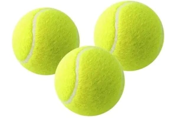 AEROLOOKS Tennis Ball Cricket Tennis Ball Light Waight Tennis Ball for Cricket (Light (Pack of 3)
