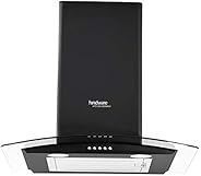 Hindware 60cm 1100 m3/hr Chimney (Sabina Black 60, 1 Baffle Filter, Black)
