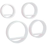 wandregal rund weiß Einfache Montage, freischwebend (verdeckte Befestigung ohne sichtbare Winkel) - Das Regalset bietet die verschiedensten Gestaltungsmöglichkeiten, nach Ihren Meinung DIY zum Hängen. Die passenden Wandhalterungen werden mitgeliefert und sind bereits auf der Rückseite integriert. Mit Schrauben, Dübeln sowie einer Anleitung lässt das Wandregal sich nahtlos an die Wand anbringen