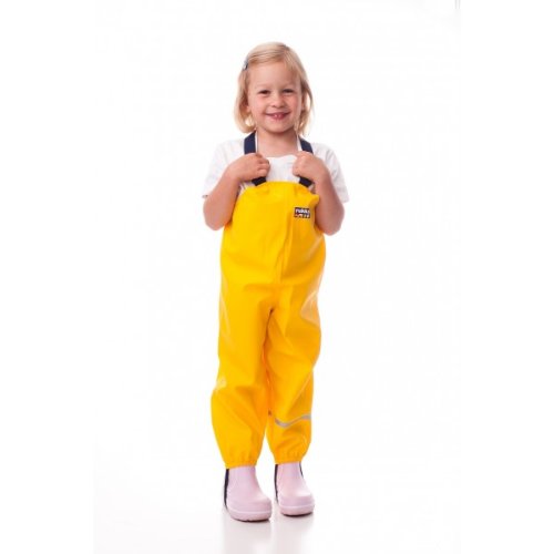 Yellow Rukka waterproof Dungarees, 80 cm (12mths)