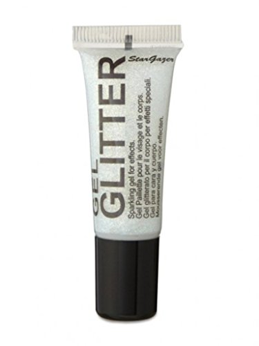 Stargazer Glitter Gel Tubes Face Body Lips Eyeshadow Makeup (Glitter White)