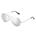 Produktbild YUFENRA Polarisierte Aviator/Flieger Sonnenbrille für Männer und Damen (Silber Rahmen/Silber Spiegellinse)