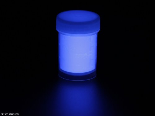 Unsichtbares Markierungspulver 25g - blau - Schwarzlicht, Farbpulver, UV, Neon