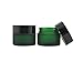 2PCS 30ML(1 OZ) Empty Refillable Green Glass with Liners and Screw Black Cap Cosmetic Cream Jar Pot Bottle Container for Salve, Cream, Diy Beauty, Essential Oils, Lotion, Apothecary, Body Butter & Sugar Scrub