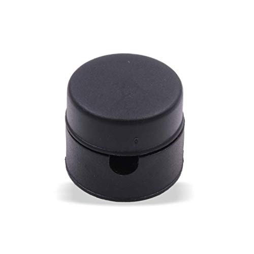 Preisvergleich Produktbild Lampen, Lampenkabel Deckenverteilernippel Distanz-Aufhänger Affenschaukel Kunststoff Ø30 Höhe 25mm Kabelführung Lampen Distanz Aufhänger (Schwarz)