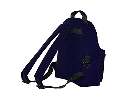 Mein Zwergenland Set 5 Kindergartenrucksack Classic und Brotdose Lunchbox Maxi, Turnbeutel + Trinkflasche mit Name Fußball, 4-teilig, Navy