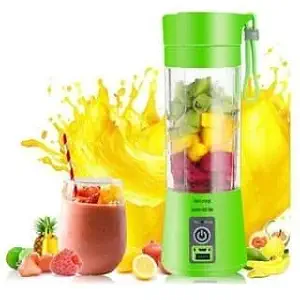 QUESTONE Blender Grinder Mixer, Portable Electric USB Juice Maker 6 Blades Rechargeable Bottle (Multi color)