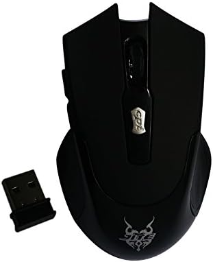 2.4Ghz Wireless Mobile Optical Mouse with 6 Buttons, 3 DPI Levels with USB Wireless Receiver