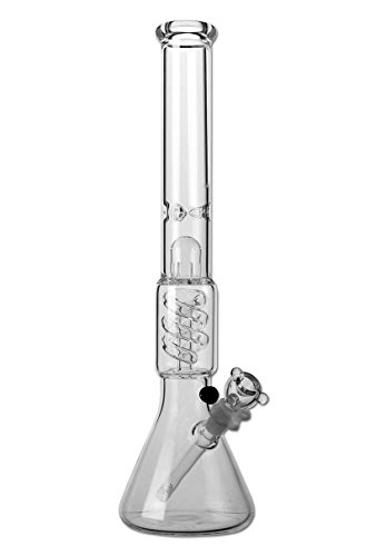Premium Bong mit Spiral Percolator und Eisfach - 48cm, 5mm Glas, exklusiv aus der head&nature Bong Kollektion