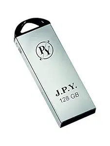 JPY Silver Flash Drive High Speed (Pendrive) USB 128GB USB Flash Drive Pack of 1 with 100% Seller Warranty