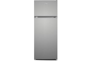 FrigeluX Réfrigérateur Double Porte Inox RDP216XE 211L