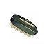 Kent Brushes Natural White Bristle Nail Brush Green