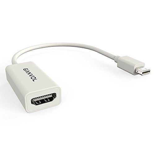Ganvol FULL HD 1080p Mini DisplayPort zu HDMI Kabel inkl. Audio Übertragung, Thunderbolt auf HDMI Adapter, miniDP Stecker zu HDMI Buchse, vergoldete Kontakte, FULL HD TV - 2