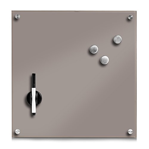 Preisvergleich Produktbild Zeller 11648 Memobord, Glas, Taupe