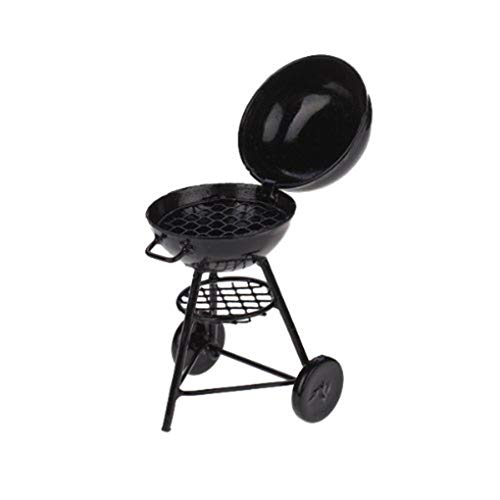 Preisvergleich Produktbild Fornateu Miniatur-Ofen Modell Puppenstubenzubehör Küchen Picknick Rund Barbeque Roasting Koch Pocket-Modell