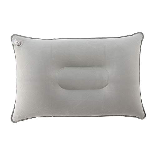 Tapis d'oreiller, coussin gonflable pour coussin de voyage, air de plage, coussin de voyage, coussin de voyage, accessoire de repos pour voyage de sport en plein air, gris