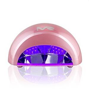 MelodySusie® 12W LED Nail Dryer - LED Nail Lamp for Curing LED Gel Nail Polish, Violetili Portable Professional Nail Dryer for Nail Art at Home and Salon (Pink)