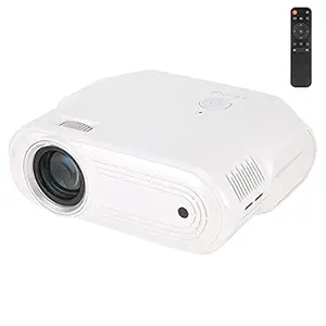 LED Movie Projector, Full HD Video Projector U70 Mini WiFi Projector Outdoor Home Theater for Smartphones/Laptop/TV, 1920�1080P, WiFi, Built?in Speakers, Remote Control, Pearl White (100?240V)(EU)