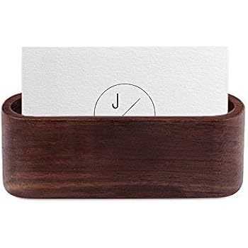 Visitenkartenhalter aus Holz, Aufbewahrungsbox für Büro