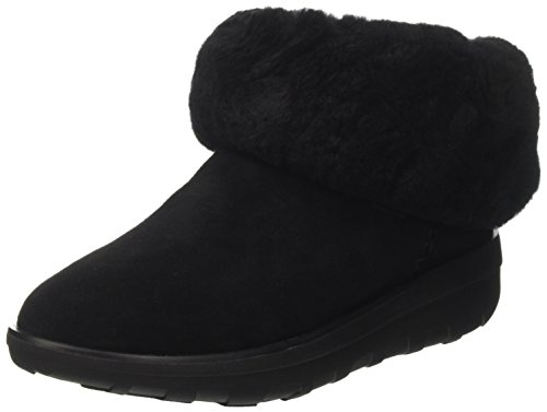 FITFLOP Mukluk Shorty 2 Boots, Botas Slouch para Mujer, Negro (Black 090), 41 EU