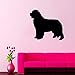Price comparison product image Cartoon Newfoundland Dog PVC Removable Wall Sticker Living Room Bedroom Sticker 60x53.6cm