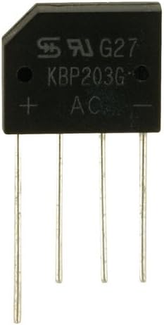 Taiwan Semiconductor 5 x KBP203G C2 2A 200V Inline Bridge Rectifier Diode
