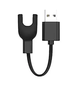 KMJSA SS0312 - USB Charging Cable Compatible for Mi Band 3 (Black) (Not Suitable for Mi Band 1 and 2)