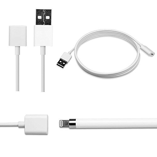 Jisoncase Apple Pencil Ladekabel, 1.5m, Weiß JS-APL-00 - 3
