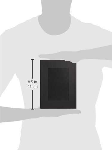 Daiber Endlos-Passepartouts Leinenkarton ohne Umrandung für Bildformat, 10 x 15 cm, 125 Stück, schwarz - 3