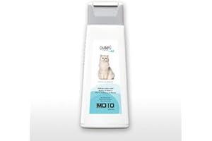 MD-10 COLLECTION Champú para Gatos de Pelo Blanco - Champú Hidratante y Dermoprotector con Vitamina D-Pantenol - Realza el Color - Para Gatos con Pelo Largo y con Nudos - pH Neutro - 300ml - MD10 Collection