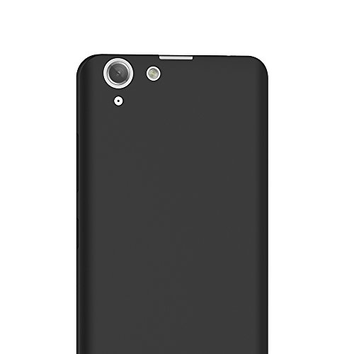 Funda Lenovo K5  AICEK Negro Silicona Fundas para Lenovo K5 Carcasa Lenovo K5 Negro Silicona Funda Case