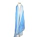 Produktbild Sommer Damen Seide mit Anchors Anhaenger Schal Umschlag Tuch Schal Elegant Hell blau