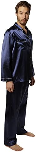 2 PCS SET SILK MODA - Mens Silk Pajama / Lounge Top &amp; Pants Set