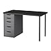 Produktbild Ikea LINNMON/Alex - Tabelle, schwarz-braun, grau - 120x60 cm