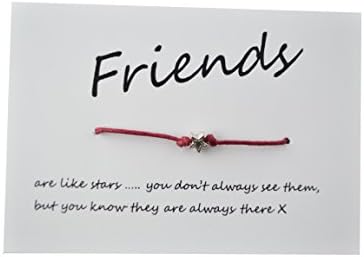 A Bit Krafty Friendship Wish Bracelet, party favour - Purple - 1 Little Star - Friends are like Stars
